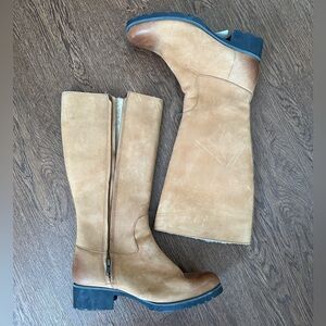 UGG Tan Leather Winter Boots